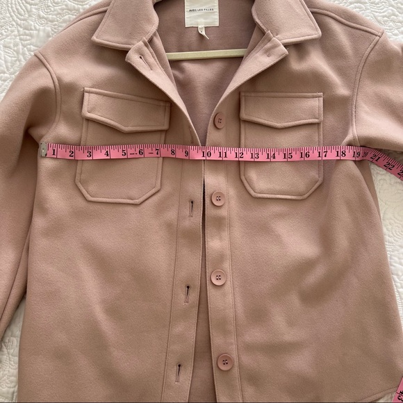 Avec Les Filles Pink Shirt Jacket - Picture 8 of 11
